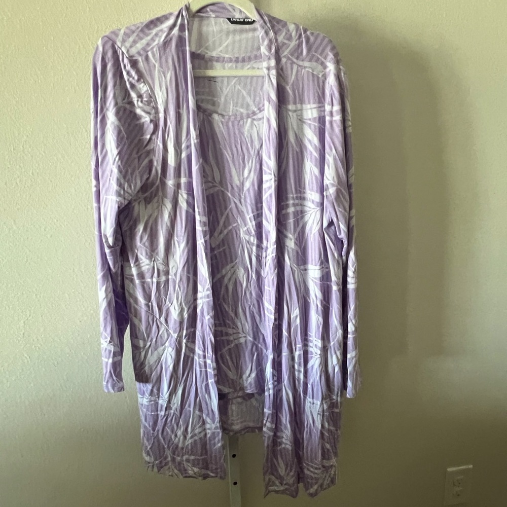2 piece Land’s End Tee and Tunic Jacket - NWOT